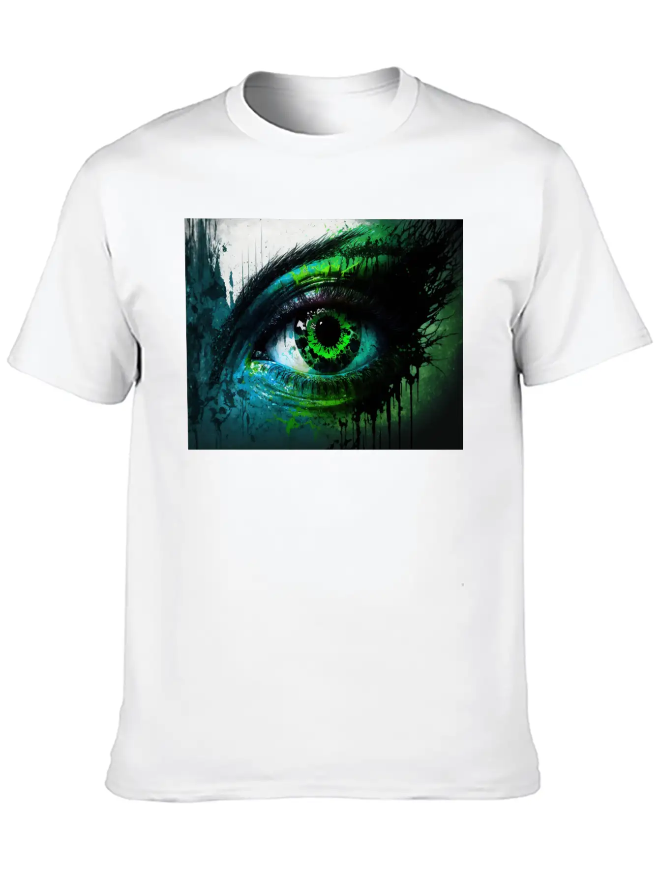 Green Eye Stylish Everyday T-Shirt – Unisex Basic Cotton Tee