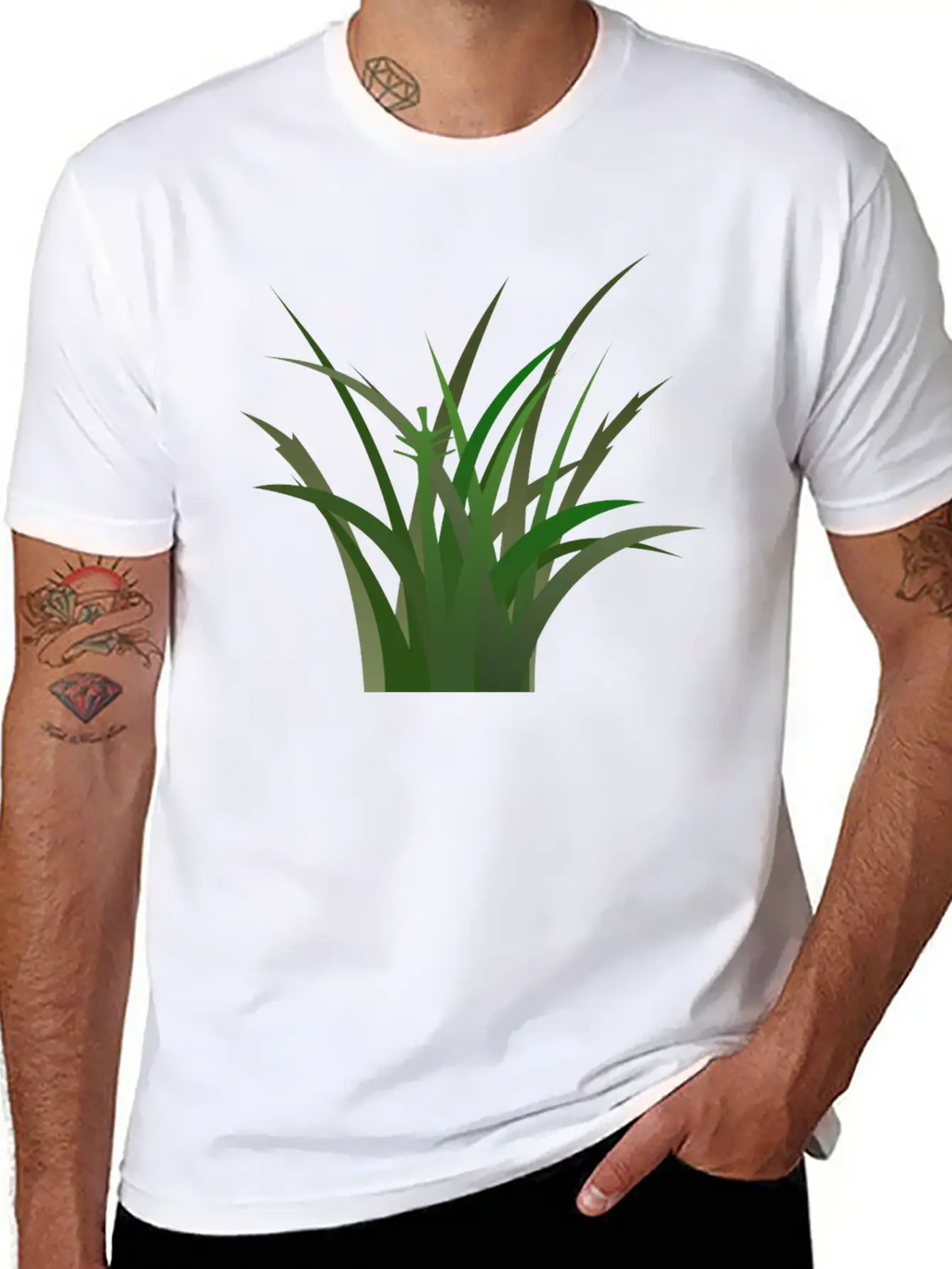 Green Grass Unisex Short Sleeve Soft Cotton T-Shirt – Casual Everyday Wear