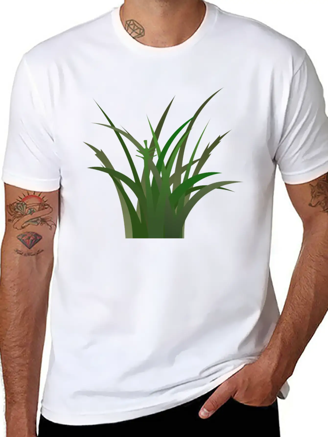 Green Grass Unisex Short Sleeve Soft Cotton T-Shirt – Casual Everyday Wear