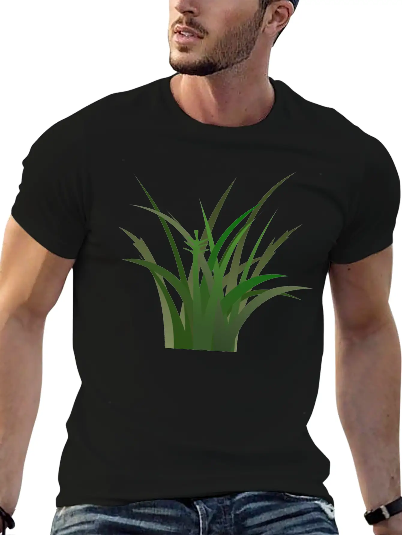 Green Grass Unisex Short Sleeve Soft Cotton T-Shirt – Casual Everyday Wear