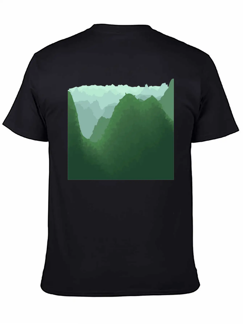 Green Mountains In Asia Unisex Casual T-Shirt – Clean Design For Daily Comfort