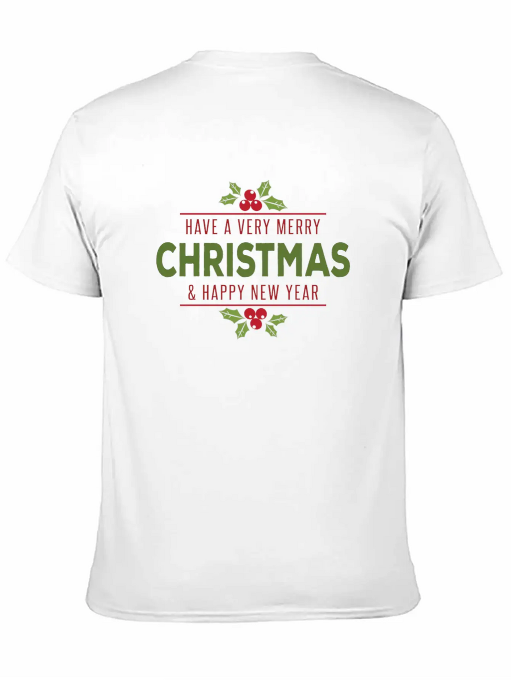 Green-red Noel Unisex Casual T-Shirt – Clean Design For Daily Comfort