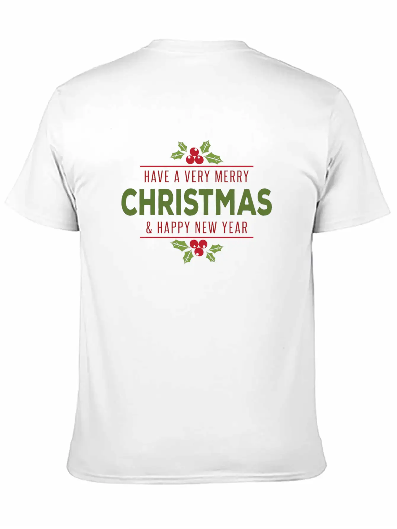 Green-red Noel Unisex Casual T-Shirt – Clean Design For Daily Comfort