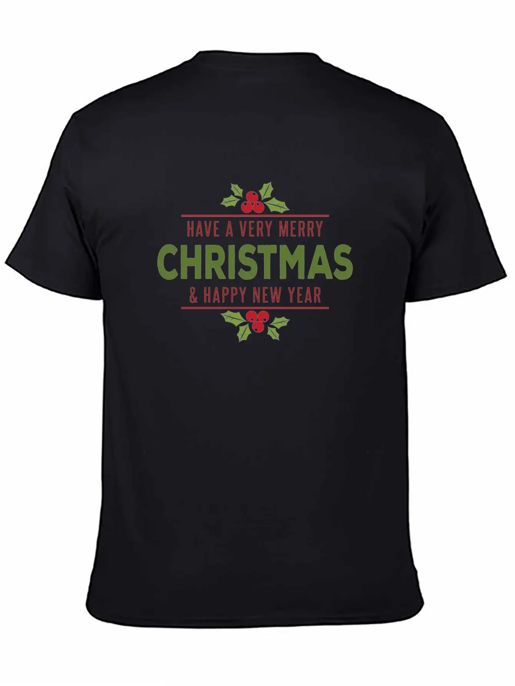 Green-red Noel Unisex Casual T-Shirt – Clean Design For Daily Comfort