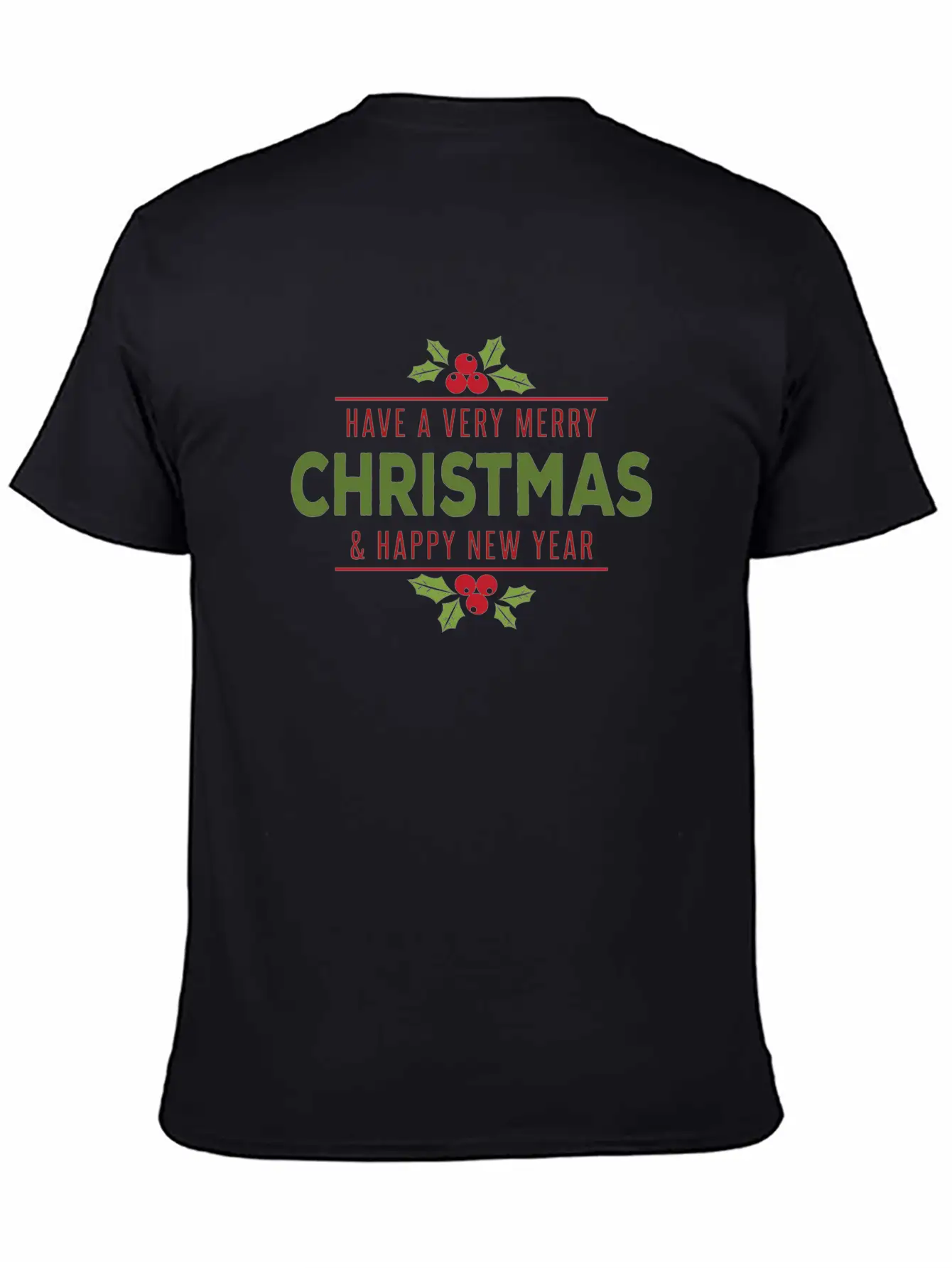 Green-red Noel Unisex Casual T-Shirt – Clean Design For Daily Comfort