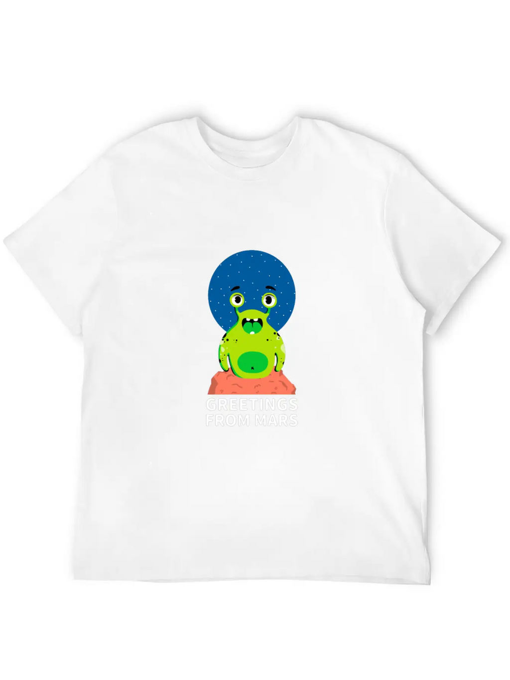 Greetings From Mars Stylish Everyday T-Shirt – Unisex Basic Cotton Tee