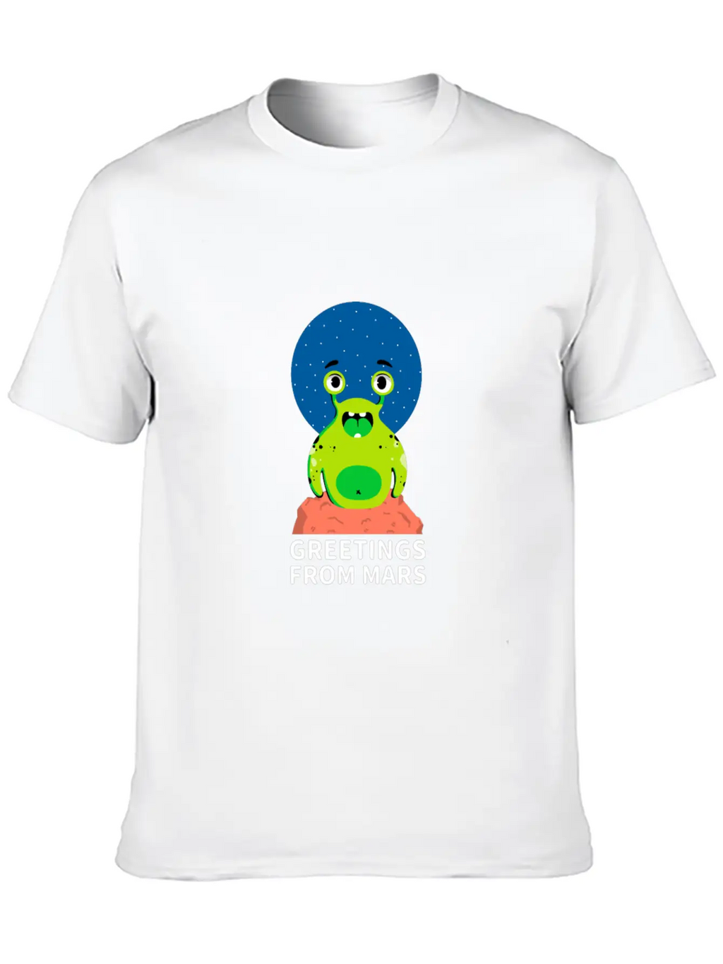 Greetings From Mars Stylish Everyday T-Shirt – Unisex Basic Cotton Tee