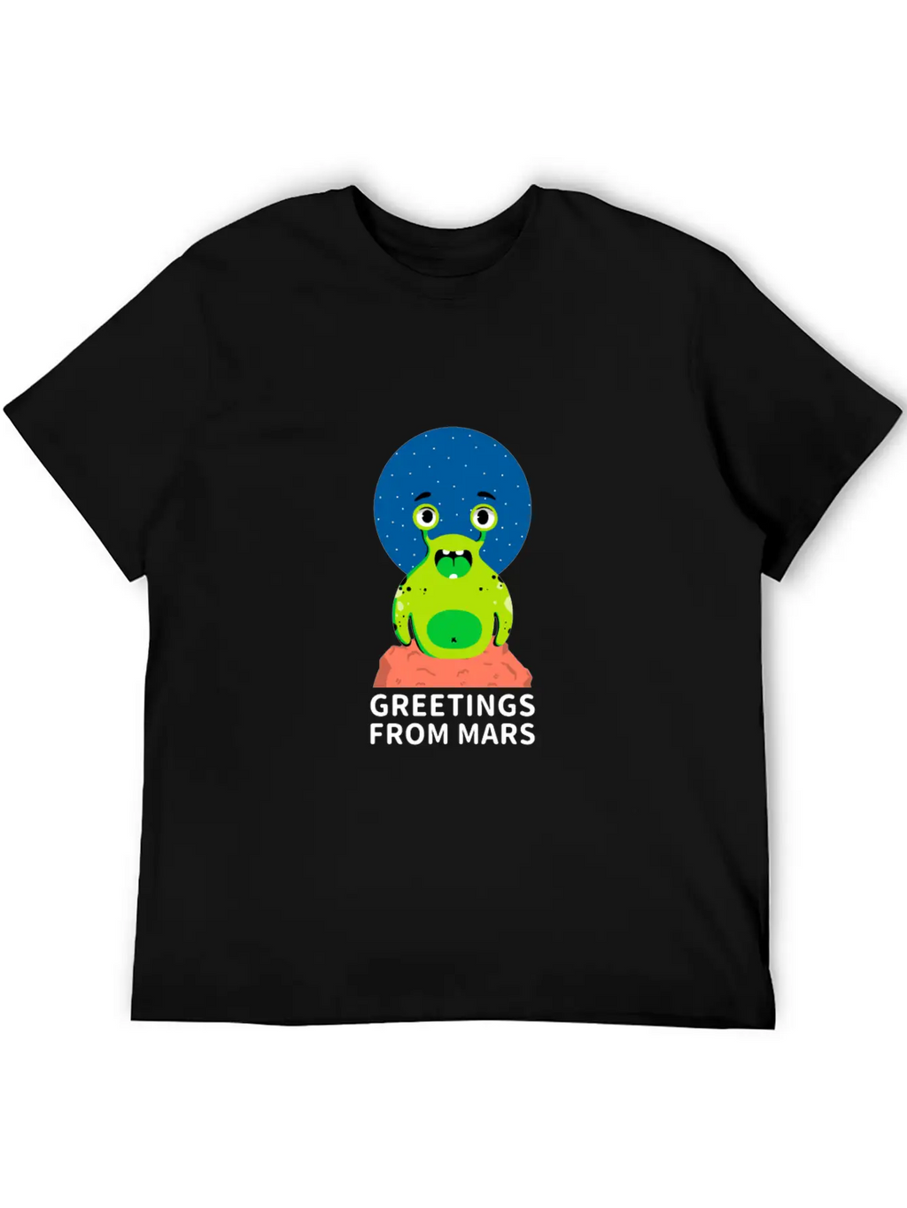 Greetings From Mars Stylish Everyday T-Shirt – Unisex Basic Cotton Tee