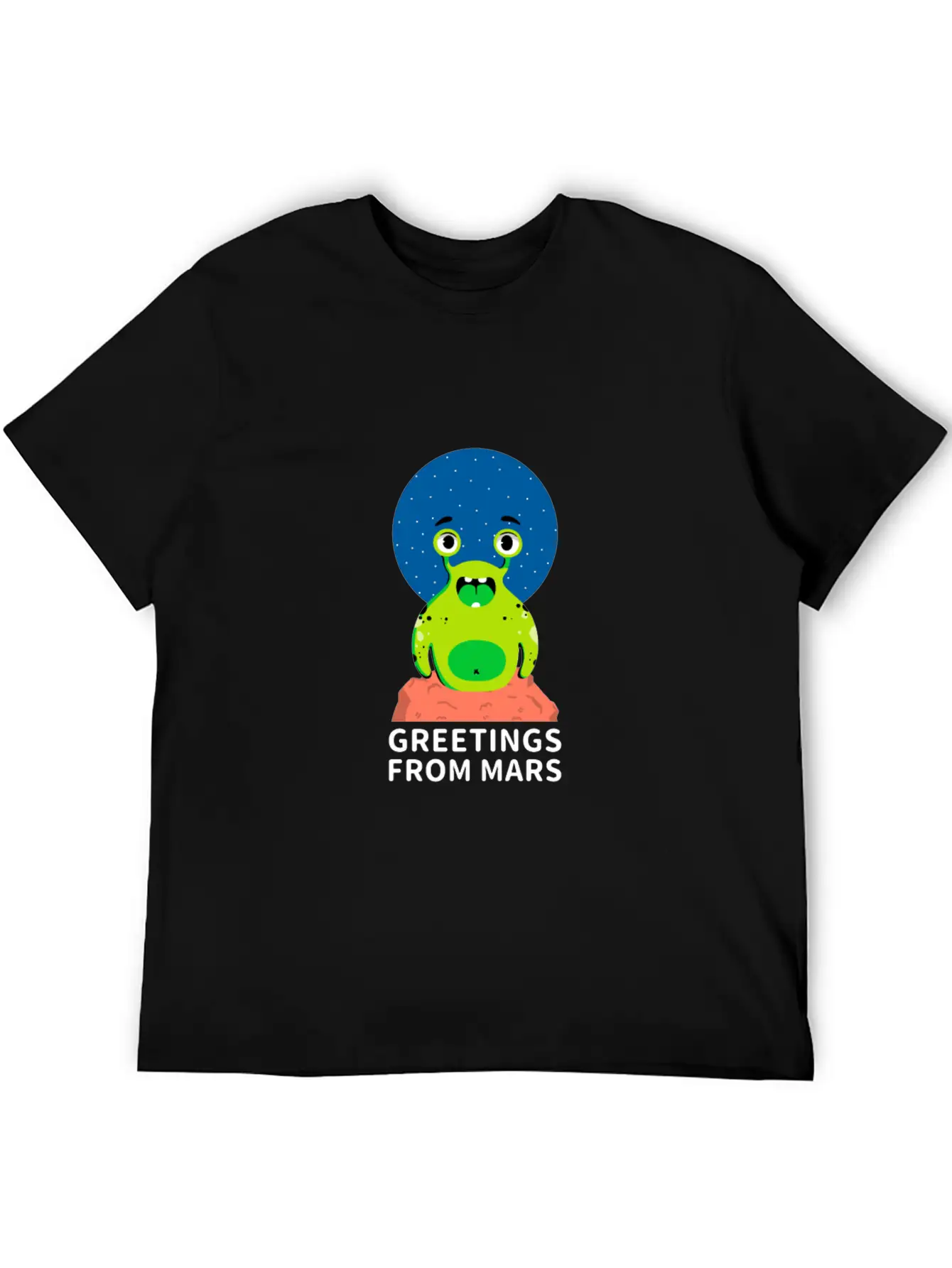 Greetings From Mars Stylish Everyday T-Shirt – Unisex Basic Cotton Tee