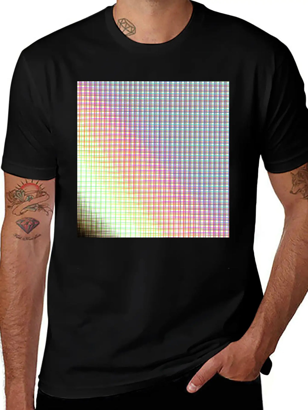 Grid Unisex Casual T-Shirt – Clean Design For Daily Comfort