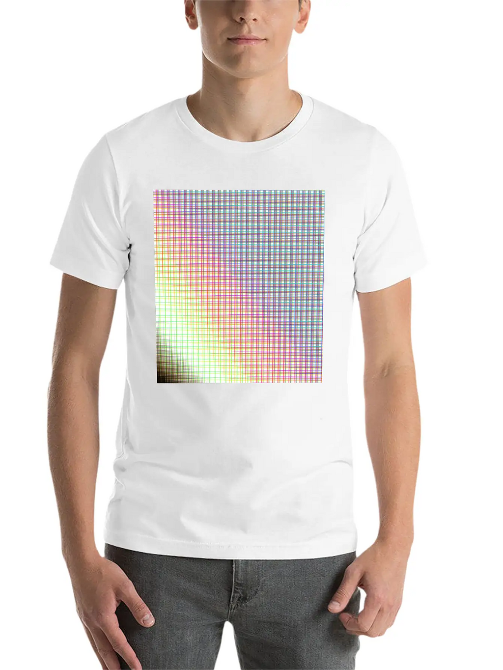 Grid Unisex Casual T-Shirt – Clean Design For Daily Comfort