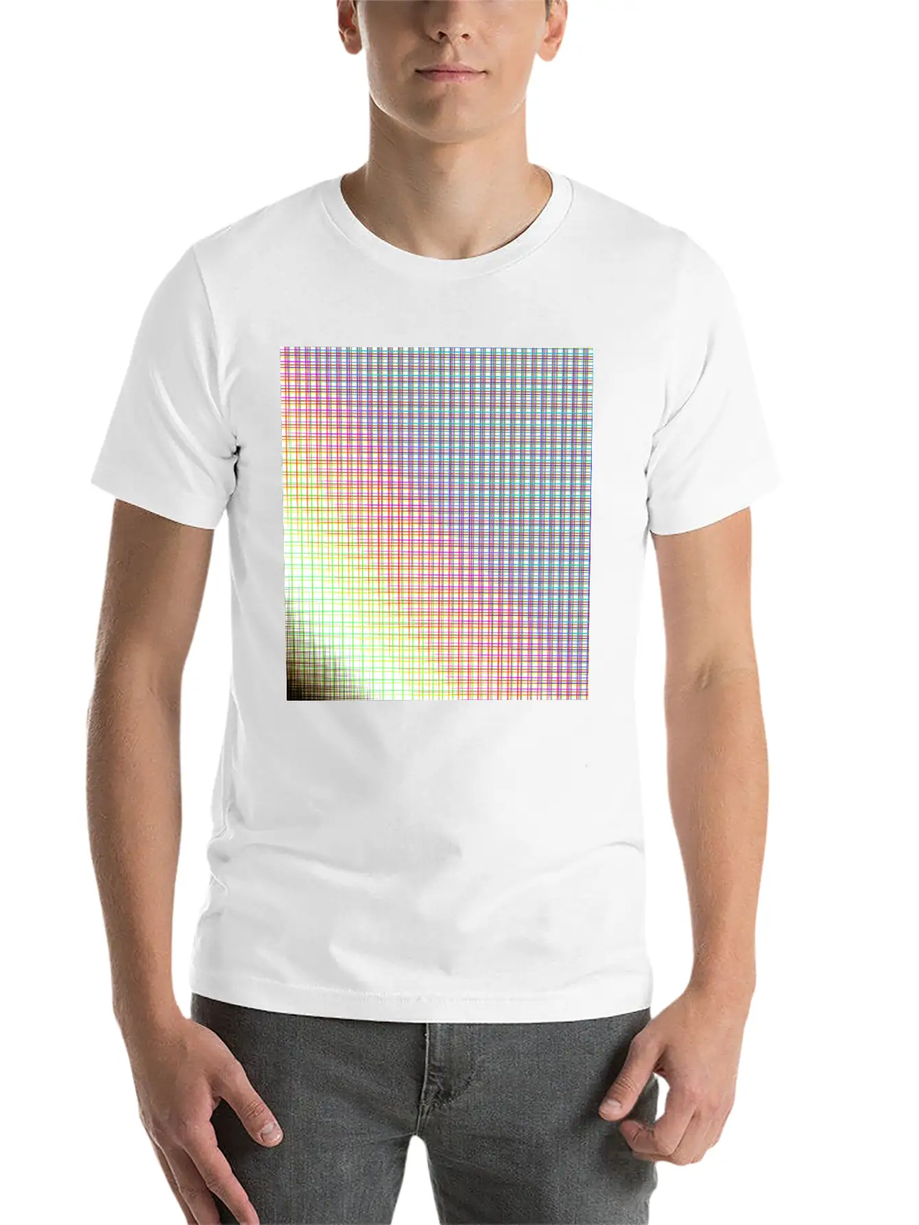 Grid Unisex Casual T-Shirt – Clean Design For Daily Comfort