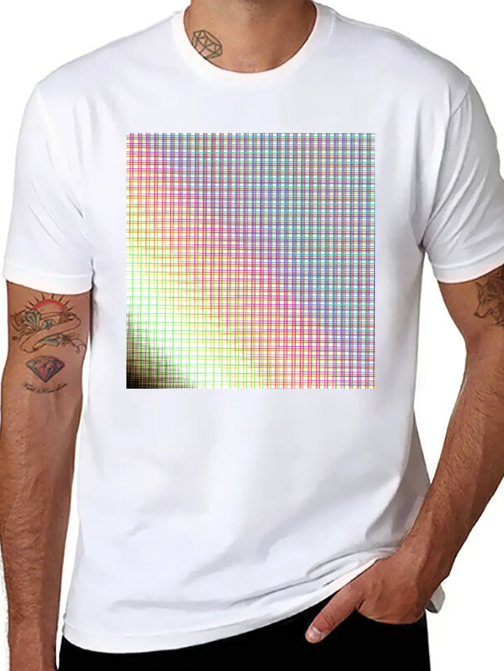 Grid Unisex Casual T-Shirt – Clean Design For Daily Comfort