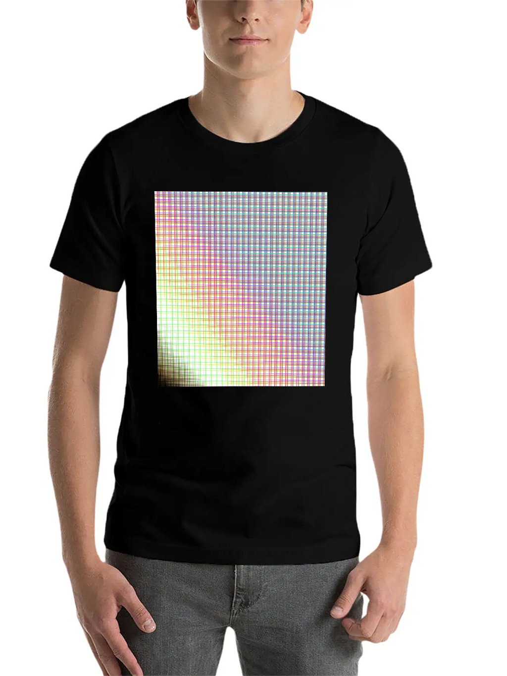 Grid Unisex Casual T-Shirt – Clean Design For Daily Comfort