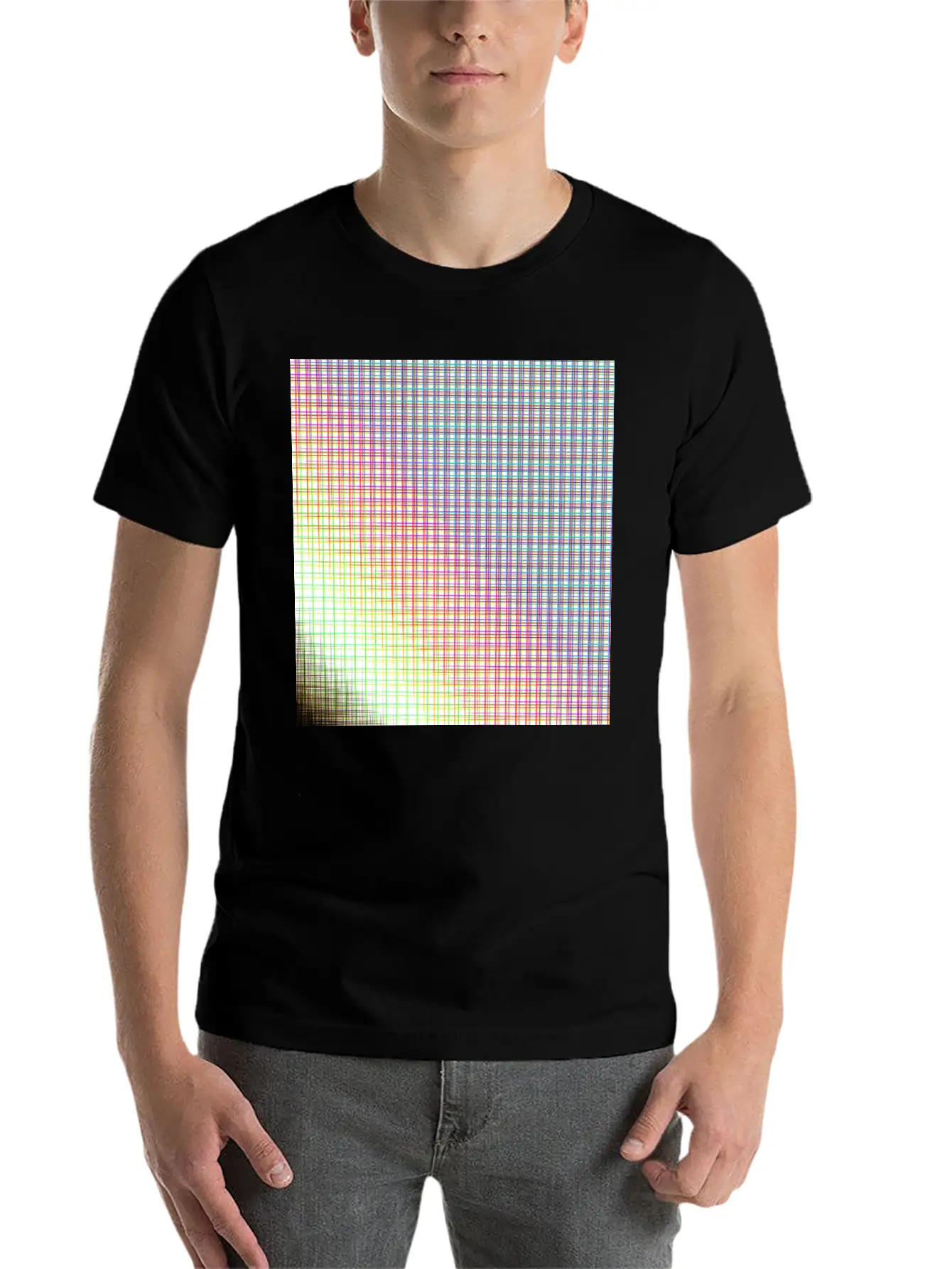 Grid Unisex Casual T-Shirt – Clean Design For Daily Comfort