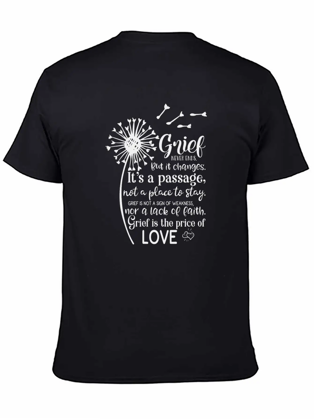 Grief Never Ends Fantasy Unisex Casual T-Shirt – Clean Design For Daily Comfort