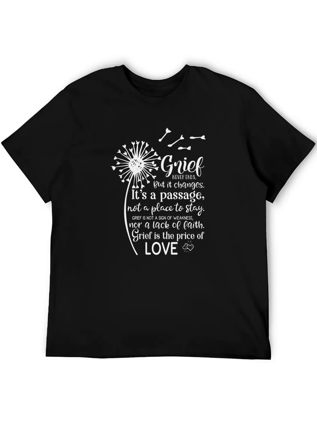 Grief Never Ends Fantasy Unisex Casual T-Shirt – Clean Design For Daily Comfort