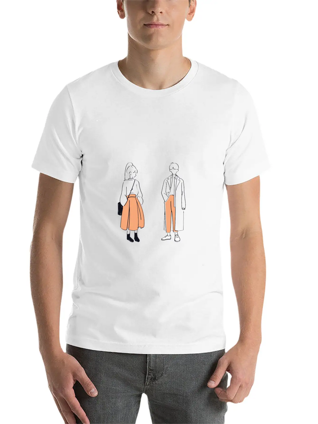 Gril And Boy Unisex Casual T-Shirt – Clean Design For Daily Comfort