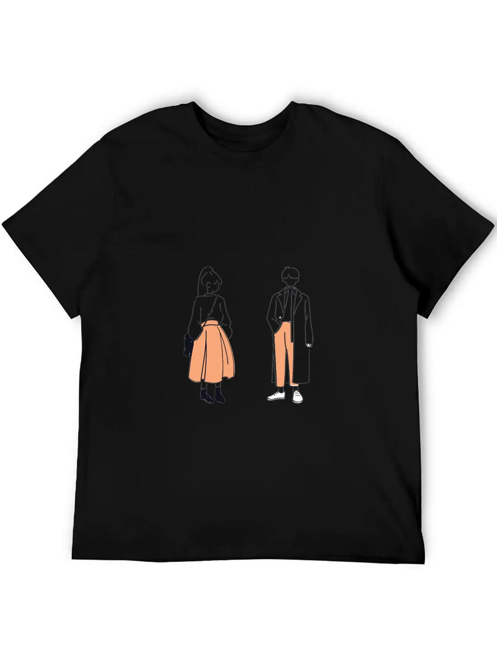 Gril And Boy Unisex Casual T-Shirt – Clean Design For Daily Comfort