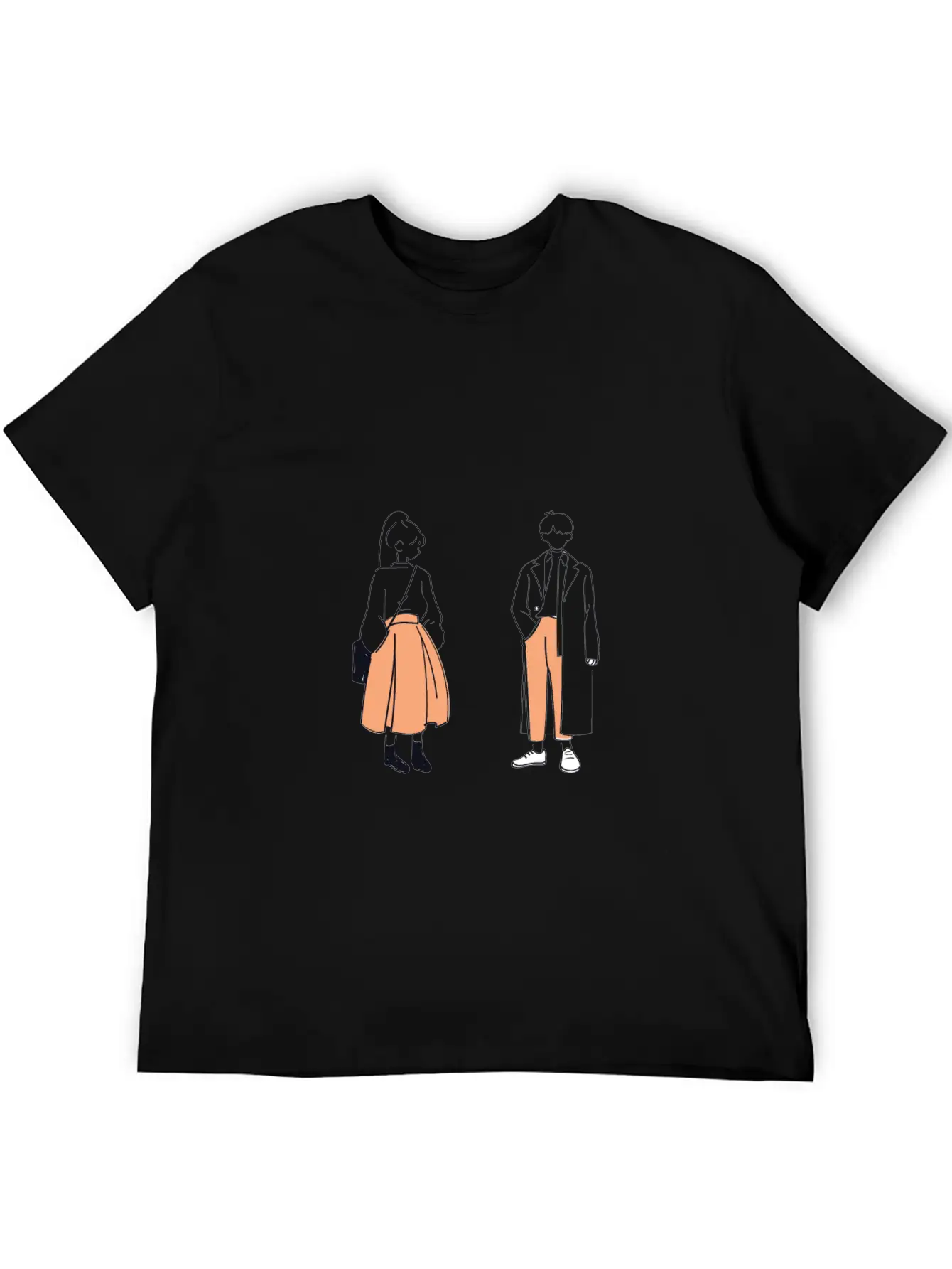 Gril And Boy Unisex Casual T-Shirt – Clean Design For Daily Comfort