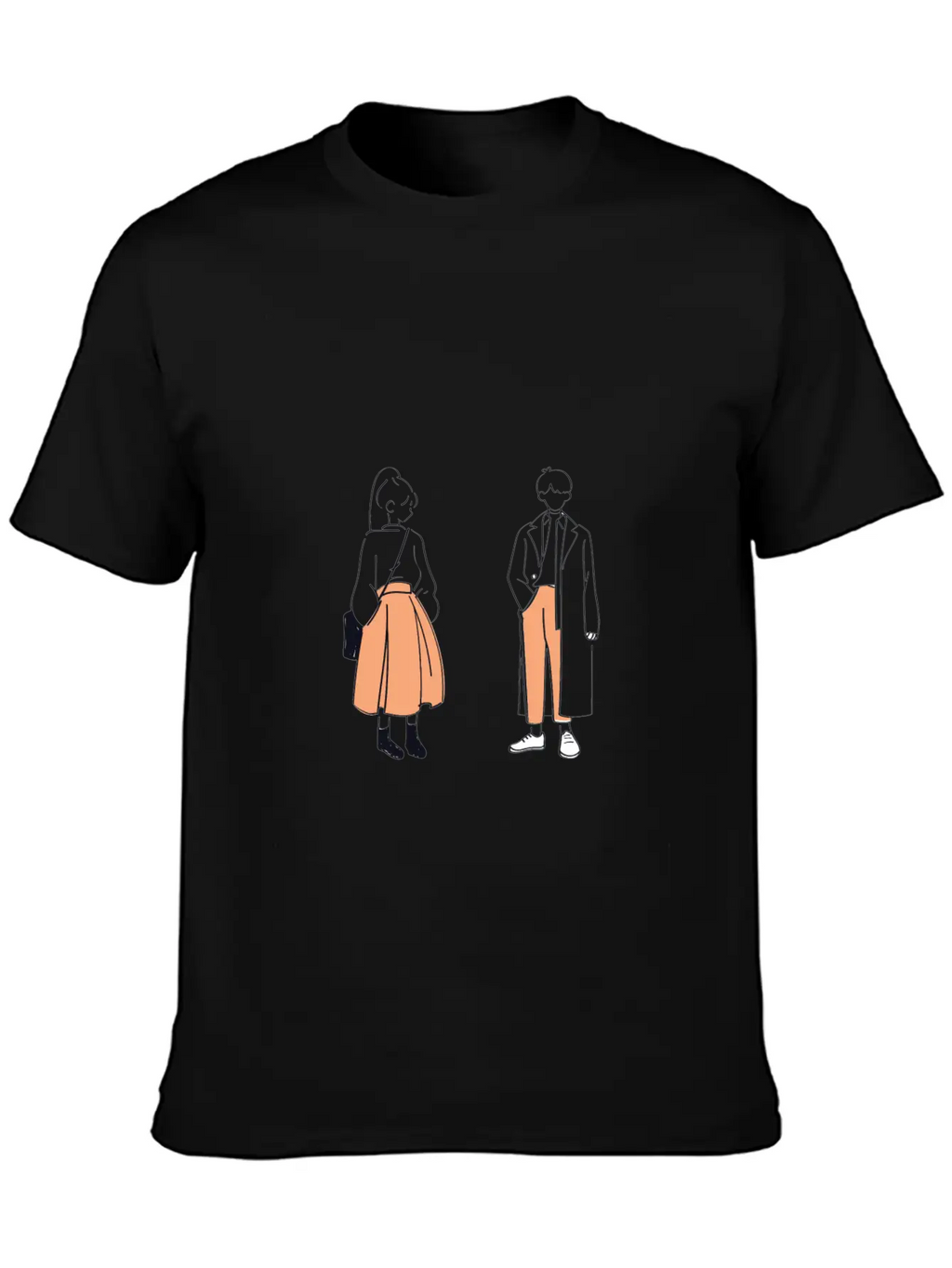 Gril And Boy Unisex Casual T-Shirt – Clean Design For Daily Comfort