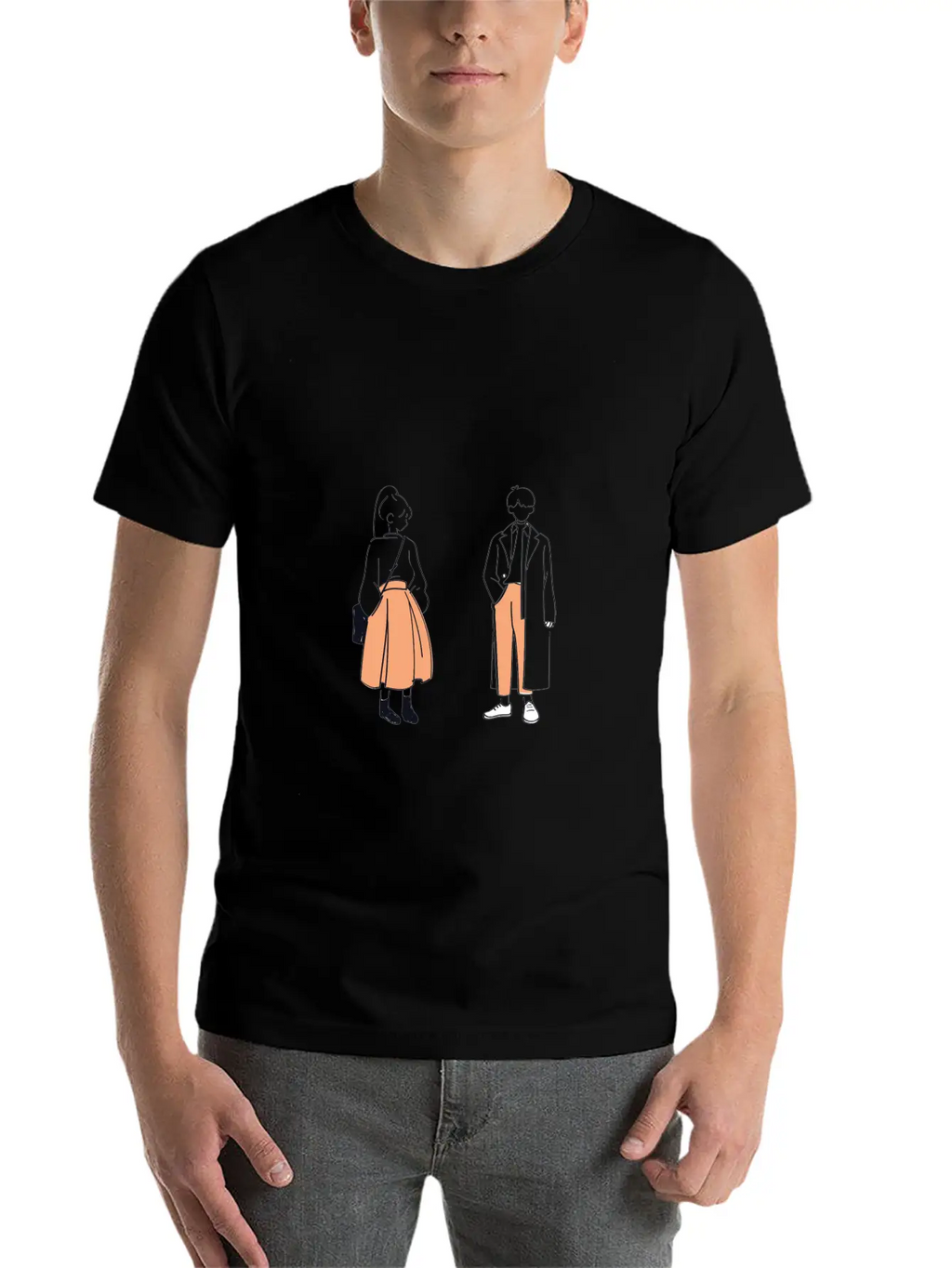 Gril And Boy Unisex Casual T-Shirt – Clean Design For Daily Comfort