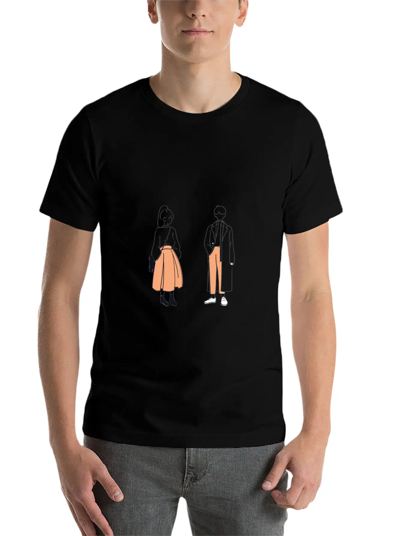 Gril And Boy Unisex Casual T-Shirt – Clean Design For Daily Comfort
