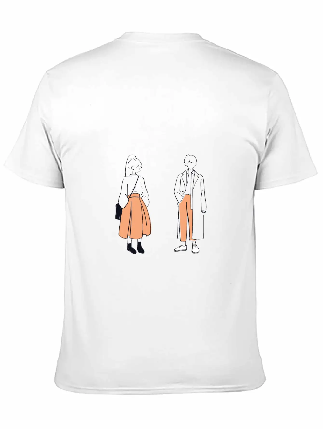 Gril And Boy Unisex Casual T-Shirt – Clean Design For Daily Comfort