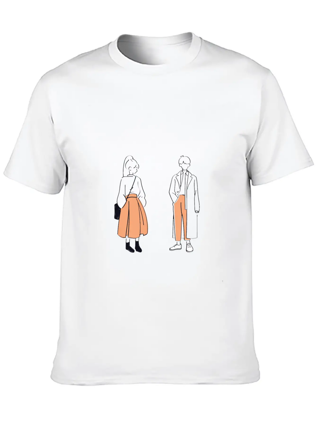 Gril And Boy Unisex Casual T-Shirt – Clean Design For Daily Comfort