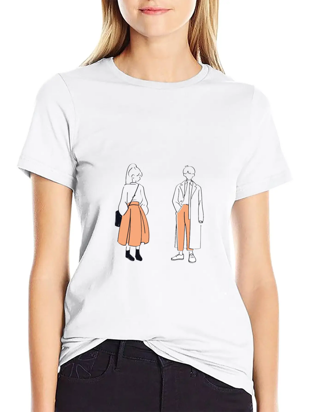 Gril And Boy Unisex Casual T-Shirt – Clean Design For Daily Comfort