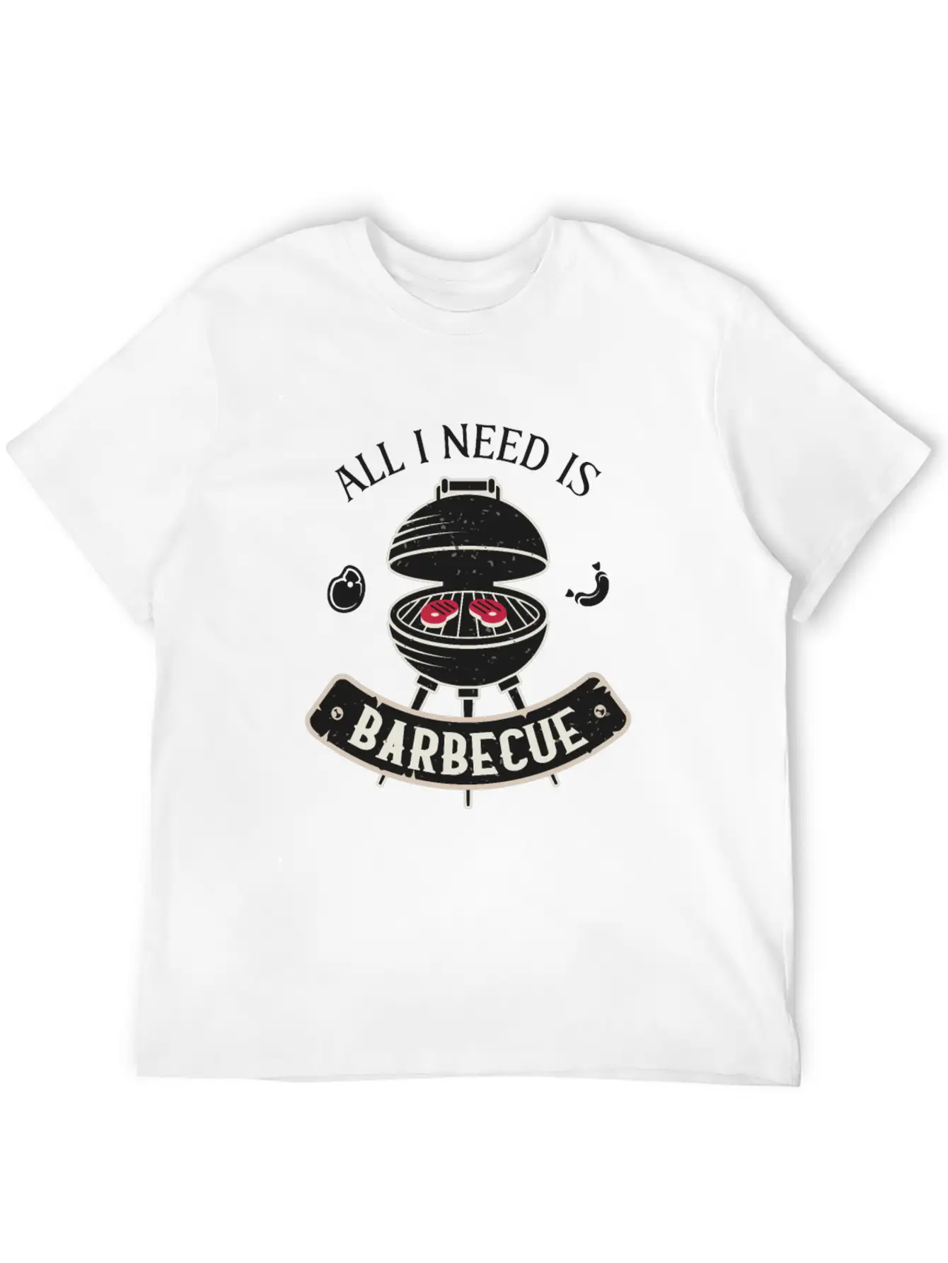 Grill BBQ Funny Saying Barbecue Lover Unisex Casual T-Shirt – Clean Design For Daily Comfort