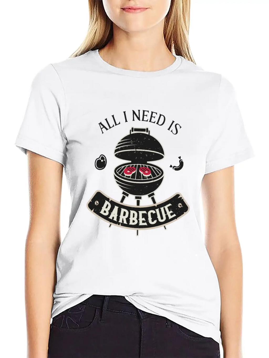 Grill BBQ Funny Saying Barbecue Lover Unisex Casual T-Shirt – Clean Design For Daily Comfort