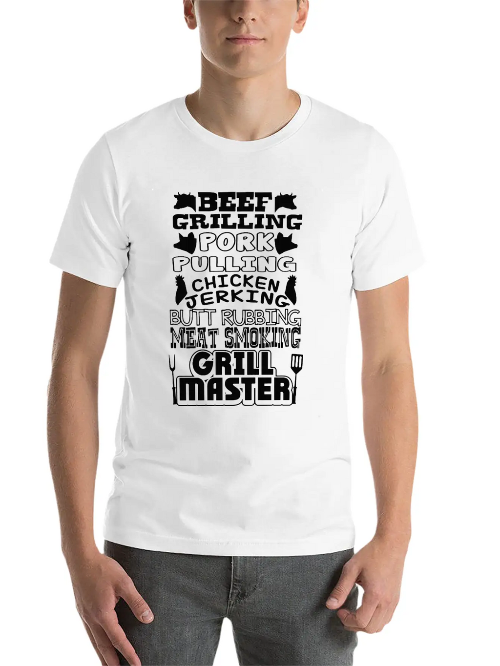 Grill Master - Beef Grilling Pork Pulling Breathable Soft Cotton T-Shirt – Timeless Casual Look