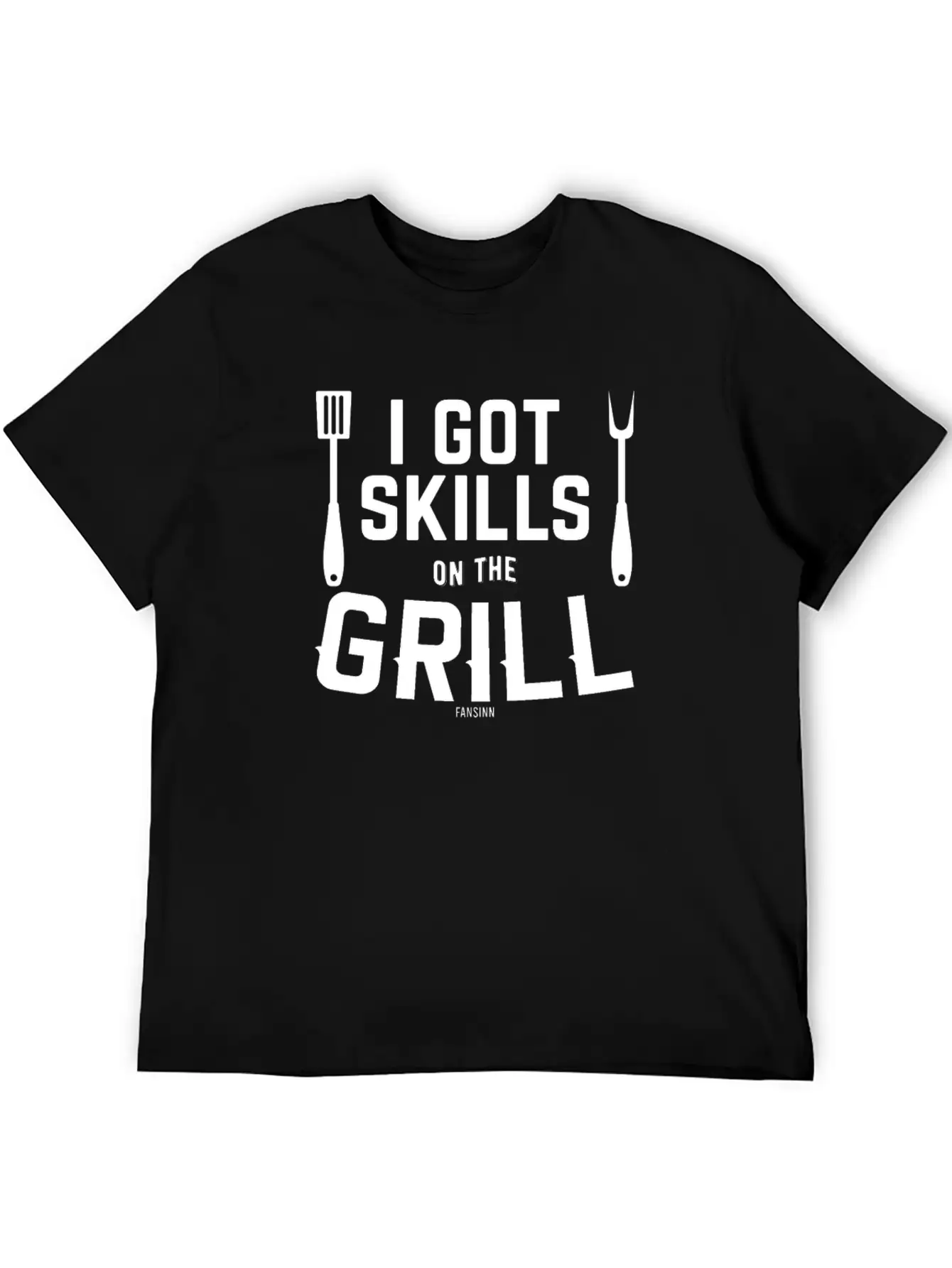 Grill Meat Sausage Fish Fry BBQ Unisex Short Sleeve Soft Cotton T-Shirt – Casual Everyday Wear