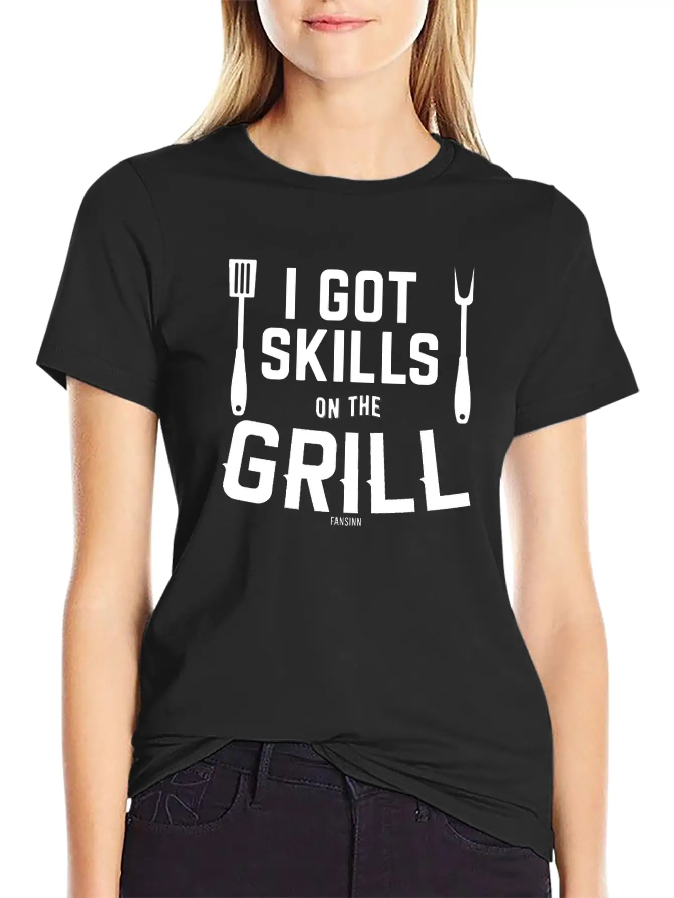 Grill Meat Sausage Fish Fry BBQ Unisex Short Sleeve Soft Cotton T-Shirt – Casual Everyday Wear