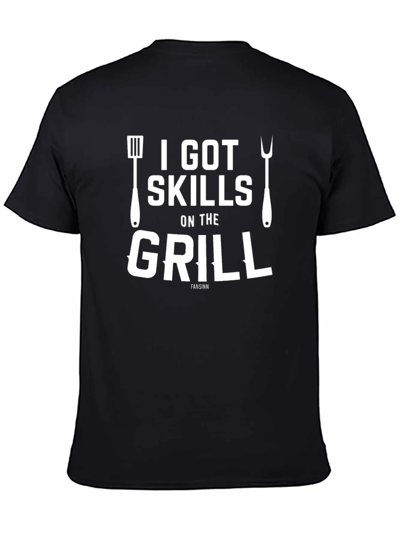 Grill Meat Sausage Fish Fry BBQ Unisex Short Sleeve Soft Cotton T-Shirt – Casual Everyday Wear