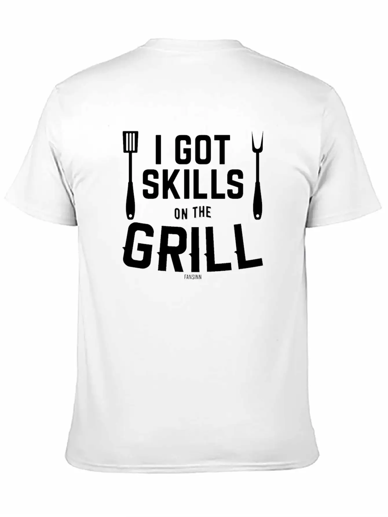 Grill Meat Sausage Fish Fry BBQ Unisex Short Sleeve Soft Cotton T-Shirt – Casual Everyday Wear