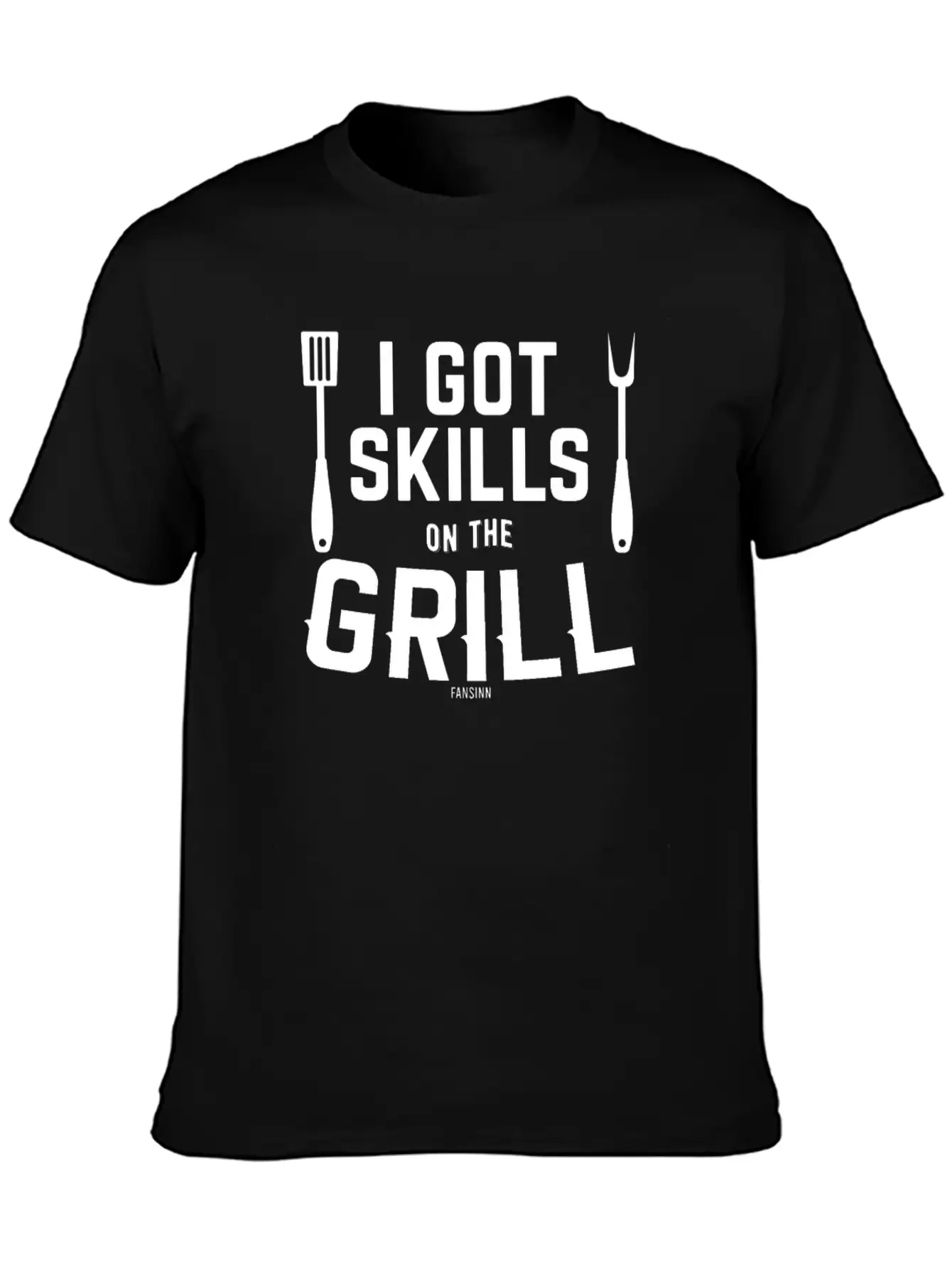 Grill Meat Sausage Fish Fry BBQ Unisex Short Sleeve Soft Cotton T-Shirt – Casual Everyday Wear