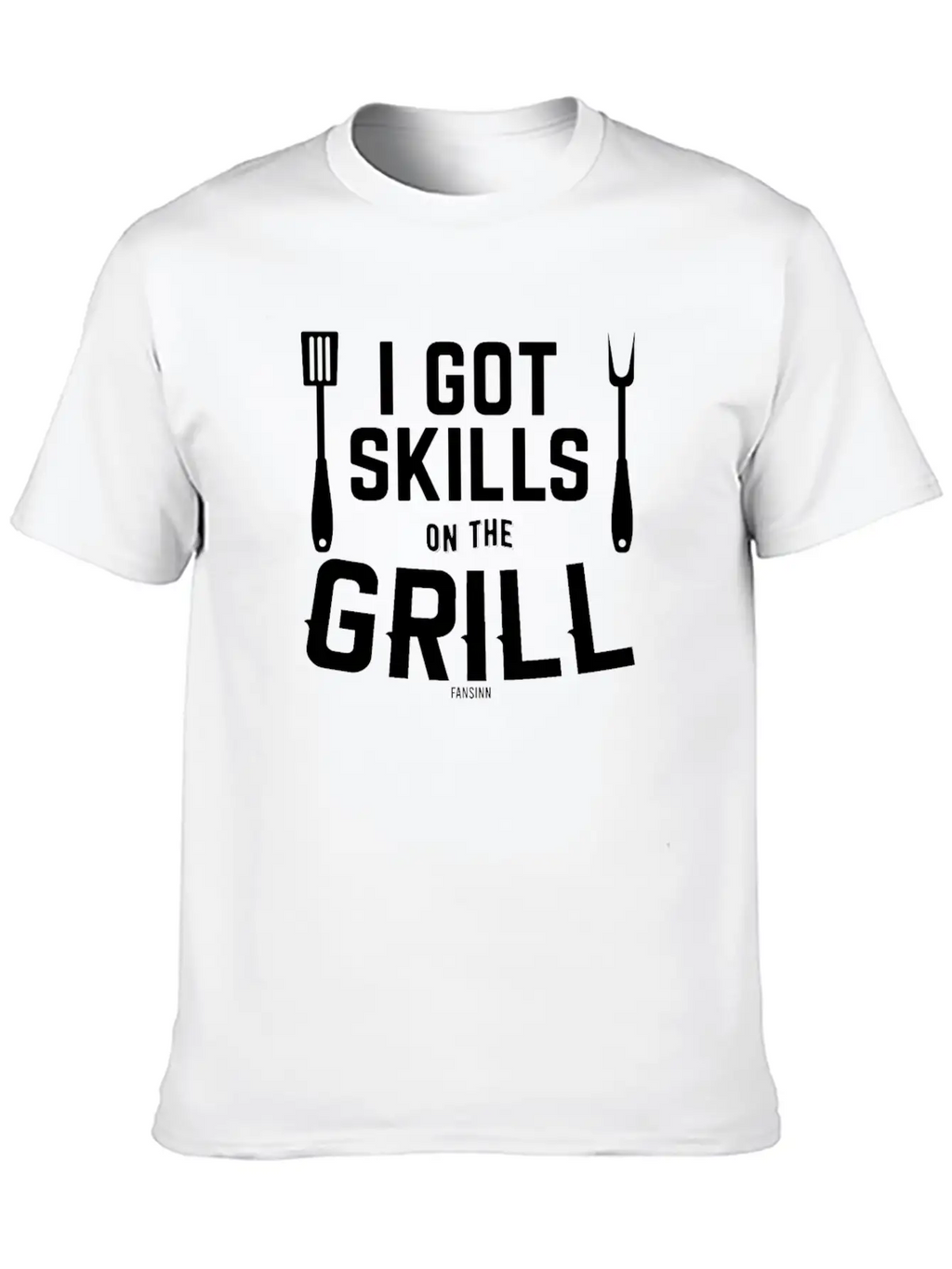 Grill Meat Sausage Fish Fry BBQ Unisex Short Sleeve Soft Cotton T-Shirt – Casual Everyday Wear