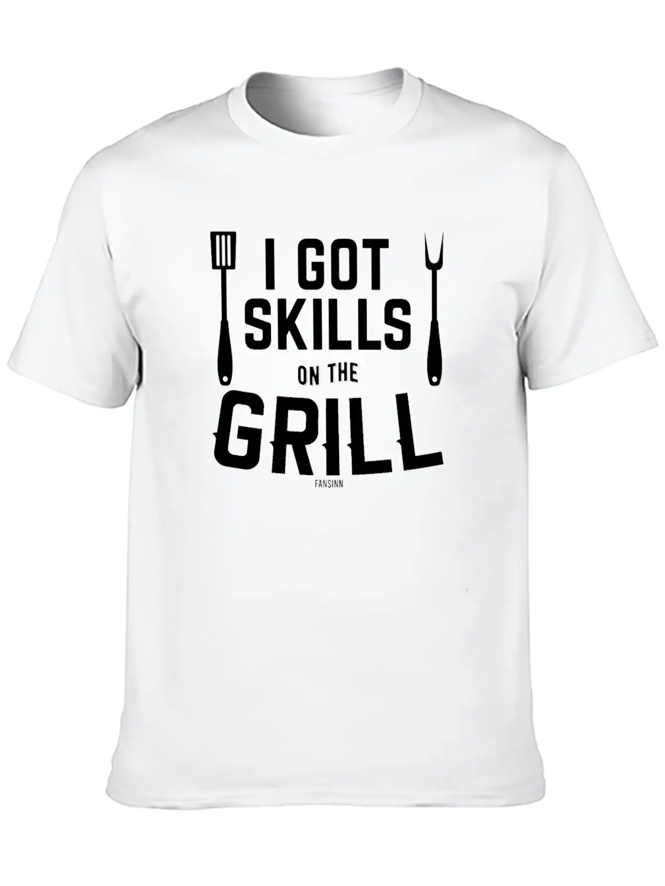 Grill Meat Sausage Fish Fry BBQ Unisex Short Sleeve Soft Cotton T-Shirt – Casual Everyday Wear