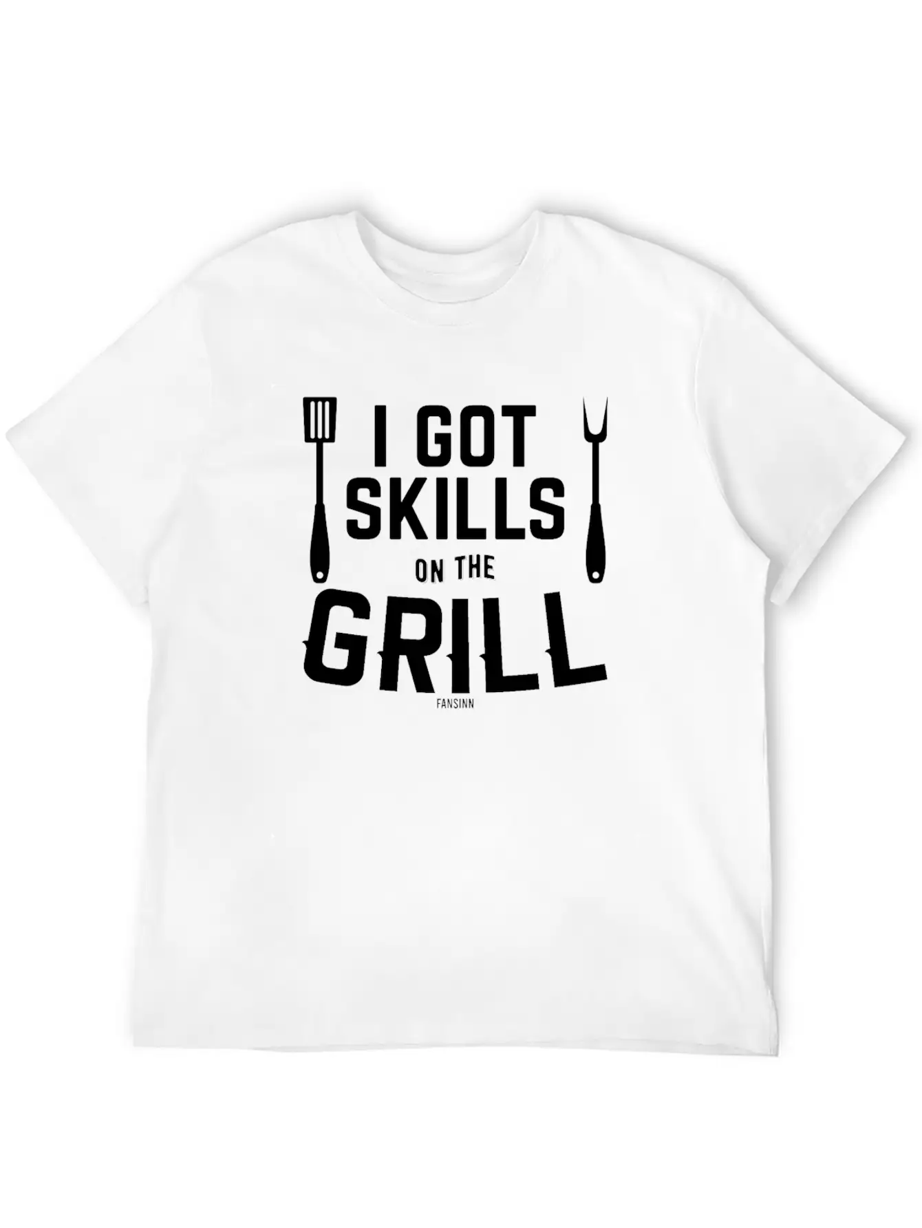 Grill Meat Sausage Fish Fry BBQ Unisex Short Sleeve Soft Cotton T-Shirt – Casual Everyday Wear