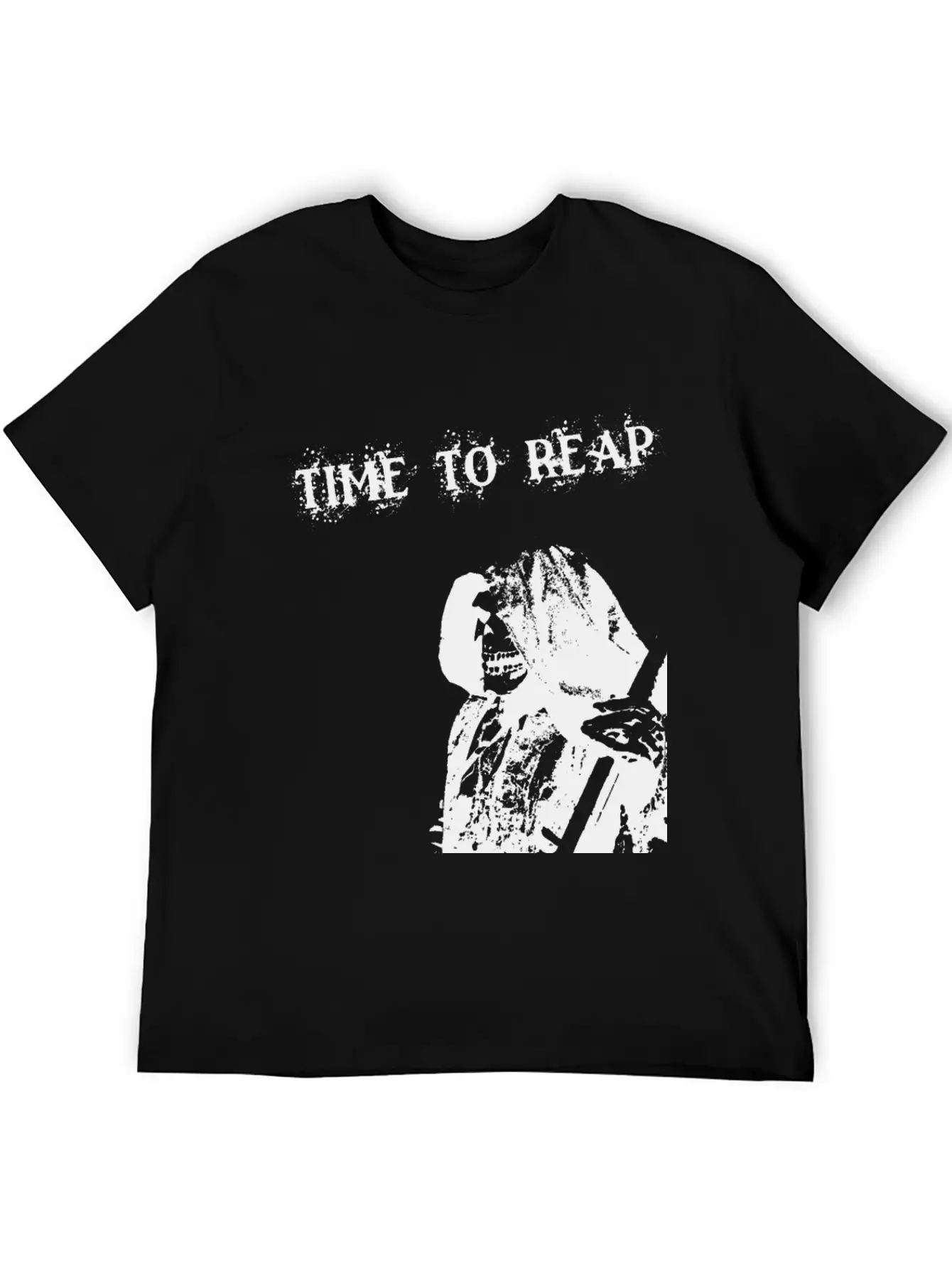 Grim Reaper – Skeleton With Scythe Breathable Graphic T-Shirt – Perfect For Casual Days