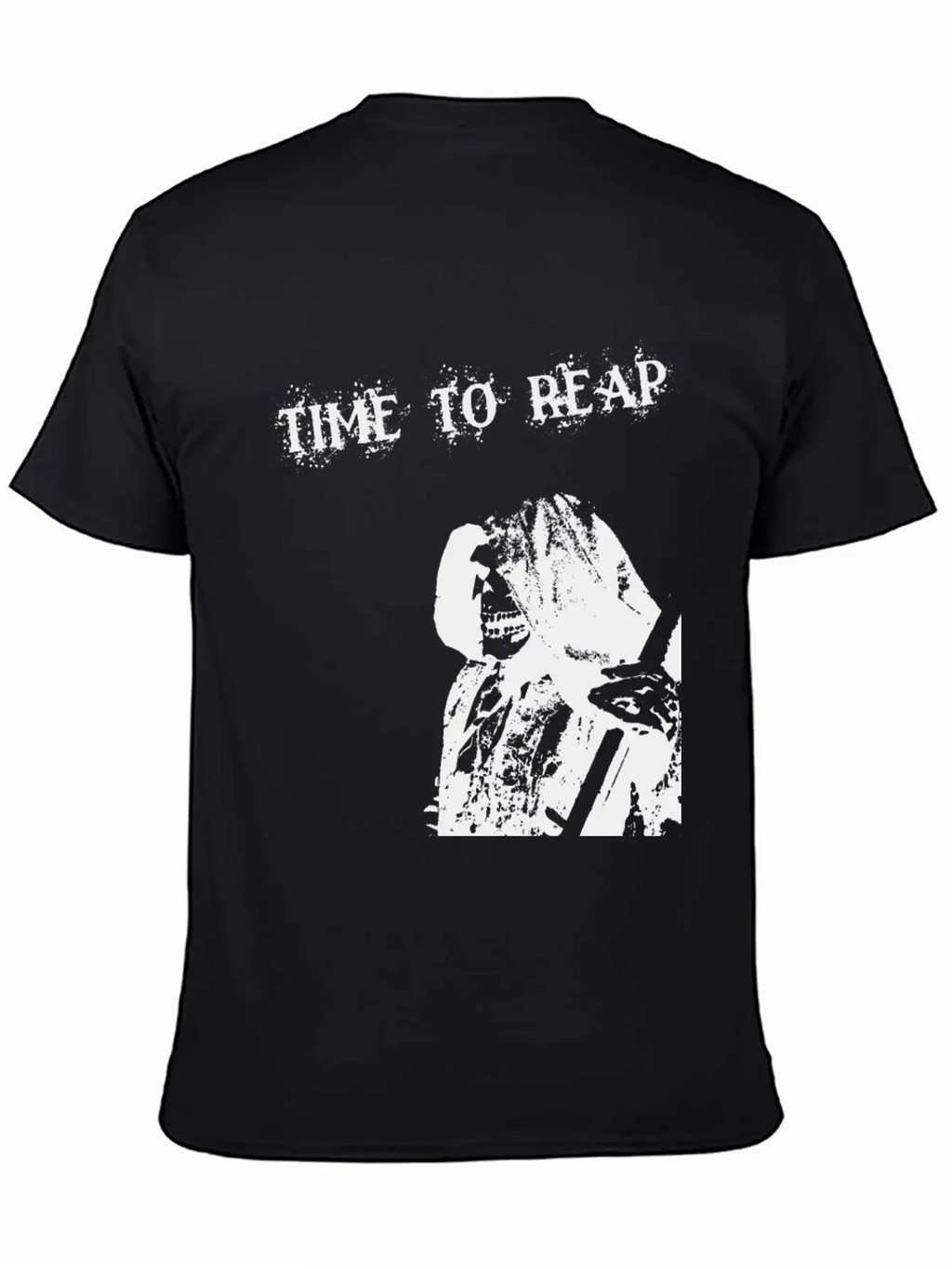 Grim Reaper – Skeleton With Scythe Breathable Graphic T-Shirt – Perfect For Casual Days