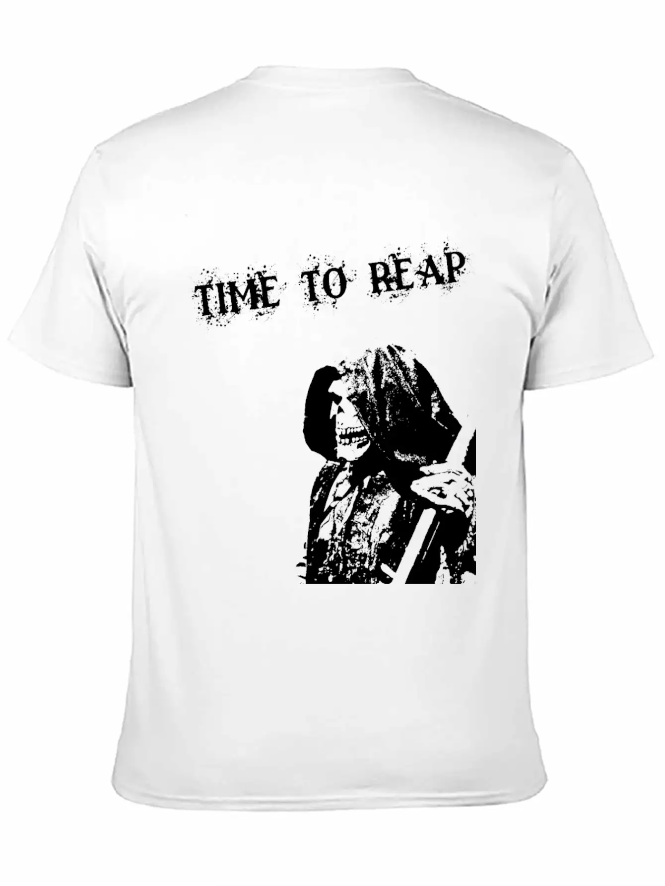 Grim Reaper – Skeleton With Scythe Breathable Graphic T-Shirt – Perfect For Casual Days