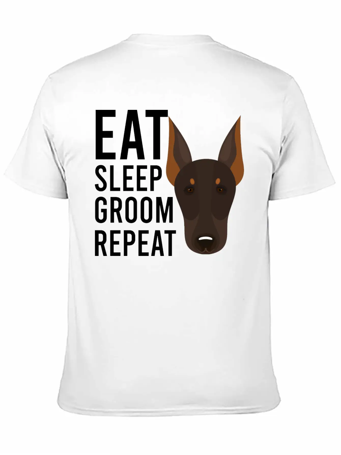 Groom 1 Dog Grooming Eat Sleep Groom Repeat Unisex Casual T-Shirt – Clean Design For Daily Comfort