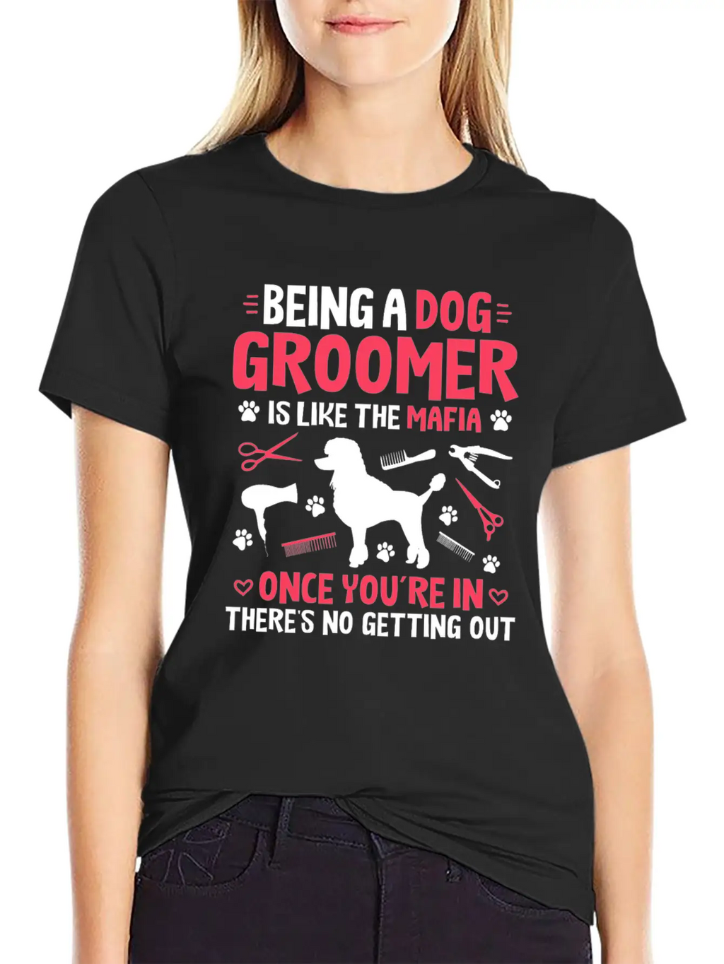 Groomer Dog Groomer Dog Grooming Unisex Casual T-Shirt – Clean Design For Daily Comfort
