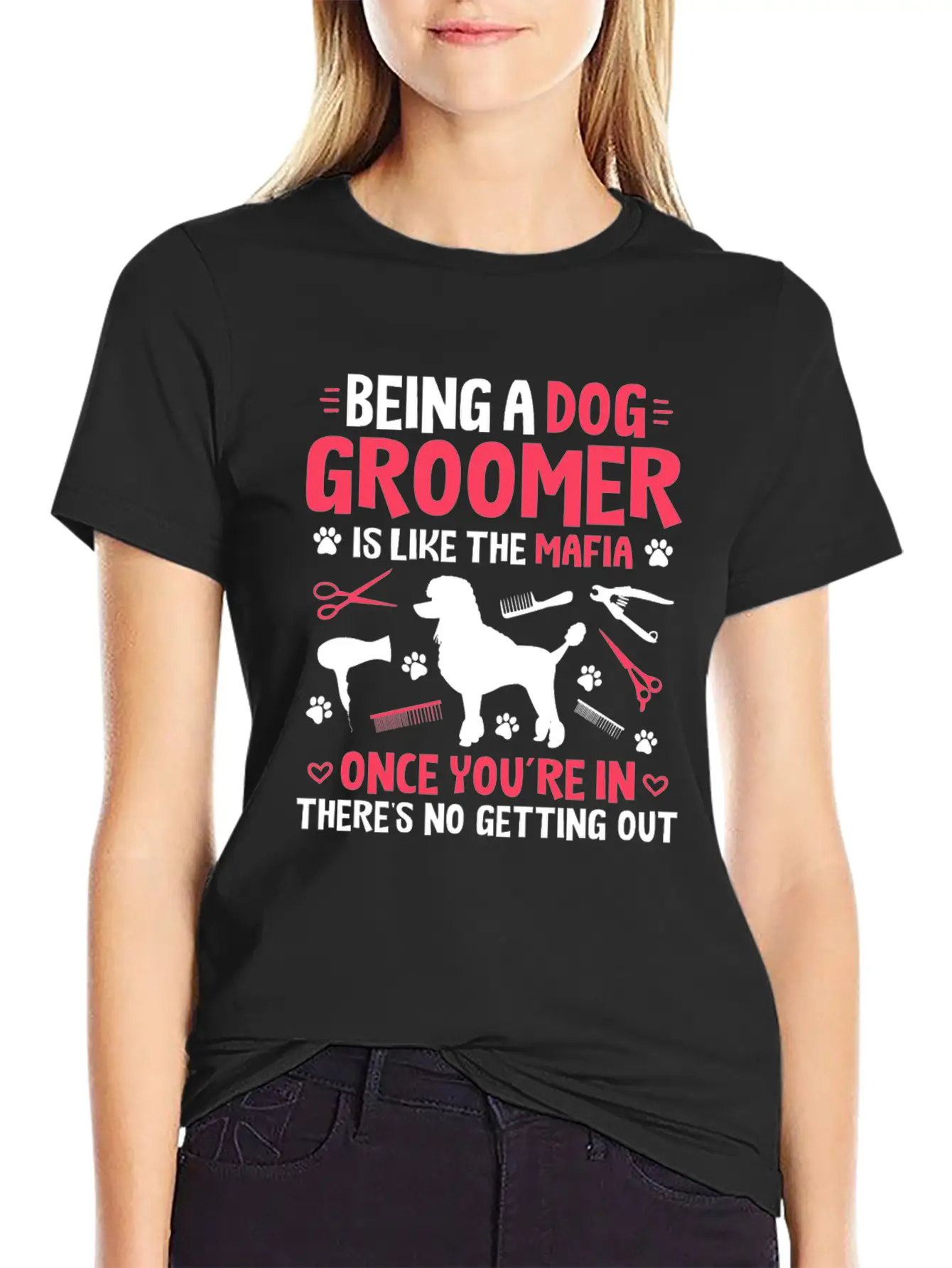 Groomer Dog Groomer Dog Grooming Unisex Casual T-Shirt – Clean Design For Daily Comfort