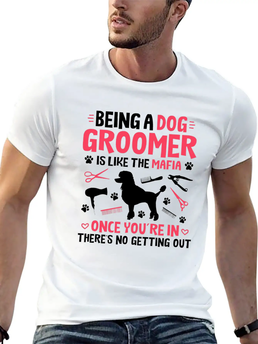 Groomer Dog Groomer Dog Grooming Unisex Casual T-Shirt – Clean Design For Daily Comfort