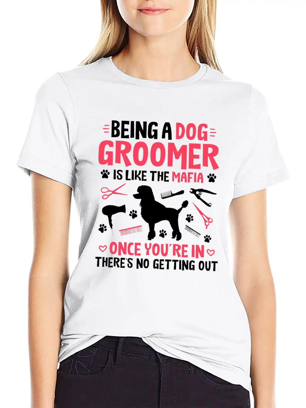 Groomer Dog Groomer Dog Grooming Unisex Casual T-Shirt – Clean Design For Daily Comfort