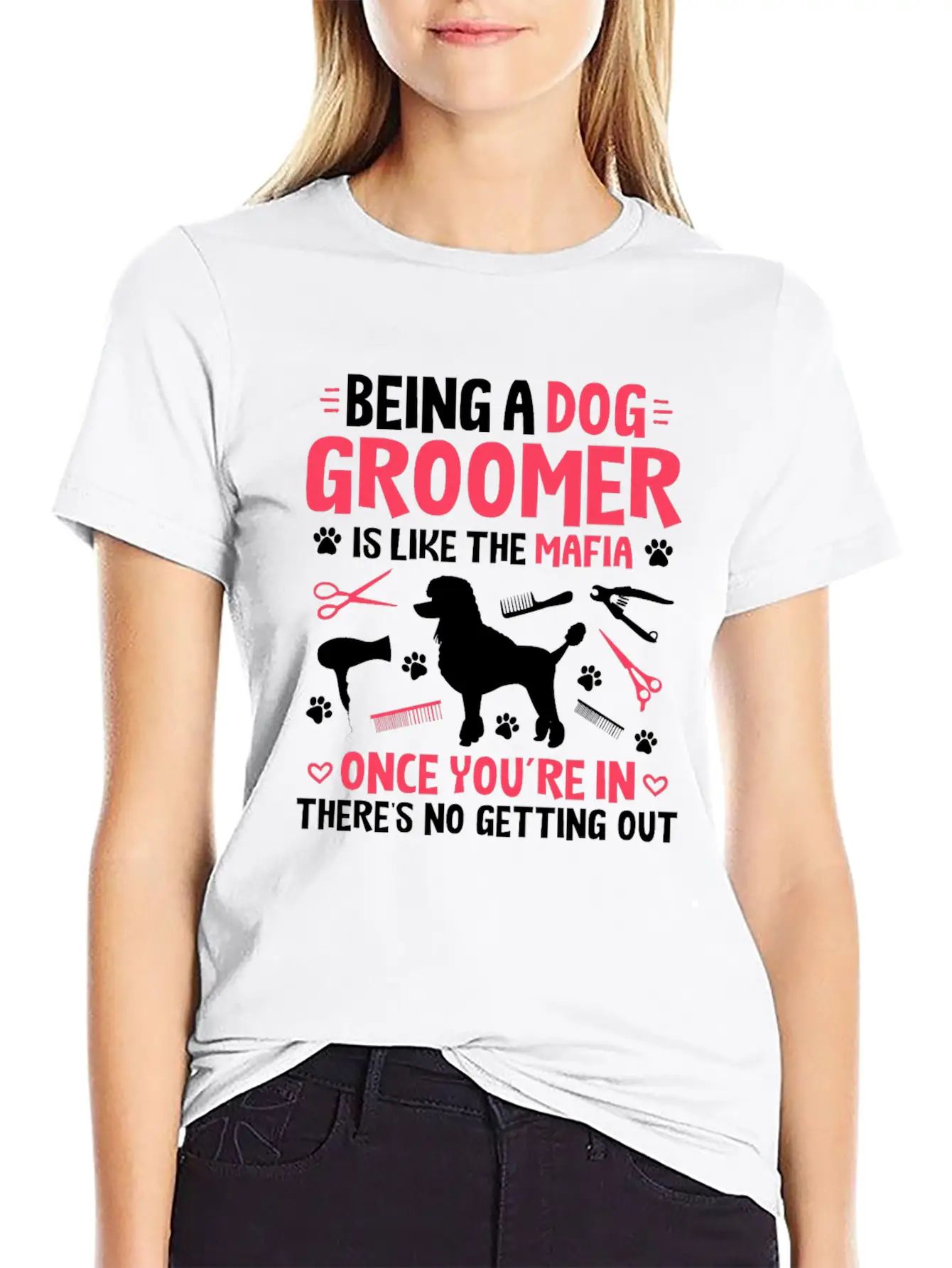 Groomer Dog Groomer Dog Grooming Unisex Casual T-Shirt – Clean Design For Daily Comfort